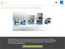 Tablet Screenshot of aci-laser.de